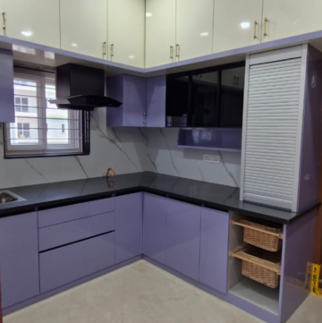 Kitchen in 3 BHK Builder Floor at Kondapur – for Rent
