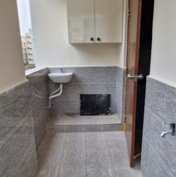 Bathroom in 3 BHK Builder Floor at Kondapur – for Rent