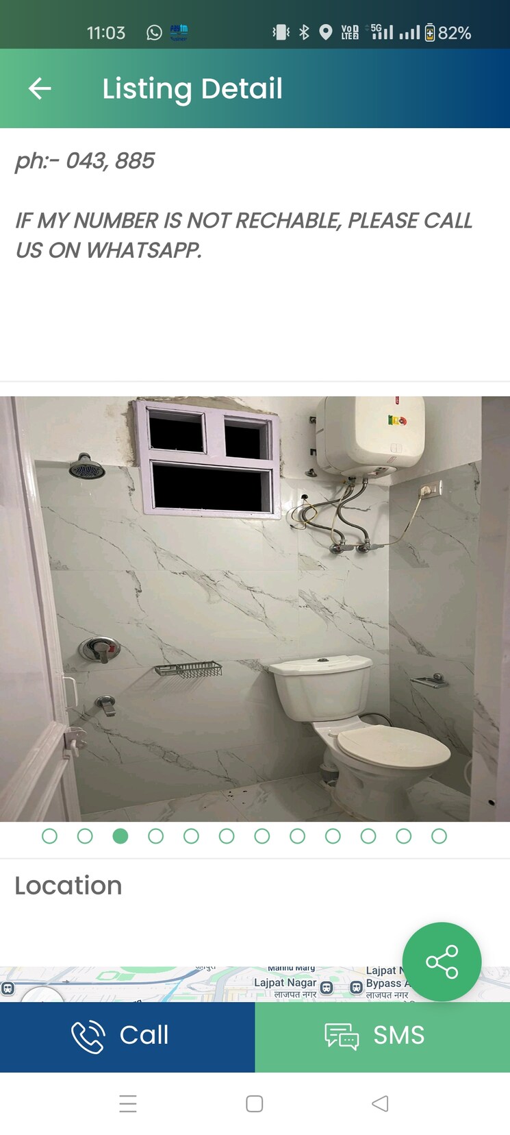 Bathroom, rajinder nagar 2 Bedroom 900 Sq.Ft. Independent House In Rajinder Nagar Delhi 8633770