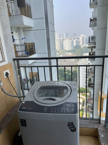Balcony in 2 BHK Apartment at Amanora Gold Towers, Hadapsar – for Rent