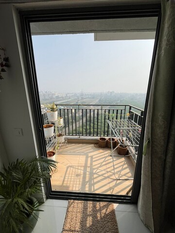 Balcony in 2 BHK Apartment at Amanora Gold Towers, Hadapsar – for Rent