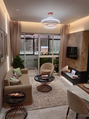 Living Room in 1 BHK Apartment at Sunbeam Heights, Andheri West – for Sale