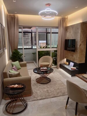 Living Room in 1 BHK Apartment at Sunbeam Heights, Andheri West – for Sale