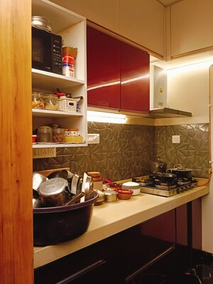 Kitchen in 2 BHK Apartment at Dosti West County, Balkum Pada – for Sale