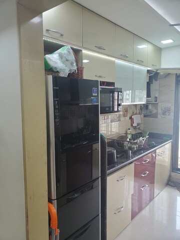 Kitchen in 3 BHK Apartment at Paradise Sai Crystal, Kharghar – for Rent