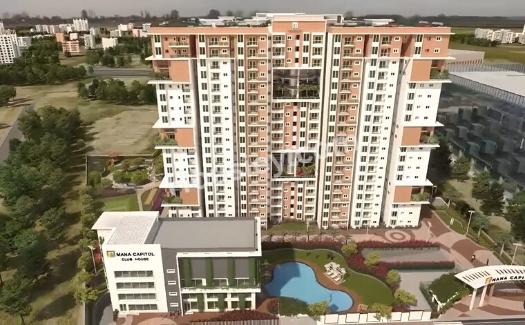 Exterior View, mana-capitol 2 Bedroom 1085 Sq.Ft. Apartment In Sarjapur Road Bangalore 8634811