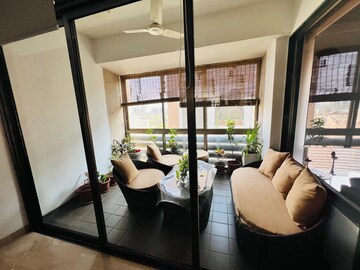 Living Room in 4 BHK Apartment at Prahlad Nagar – for Sale