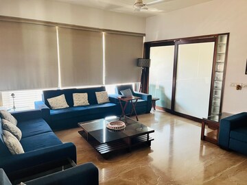 Living Room in 4 BHK Apartment at Prahlad Nagar – for Sale