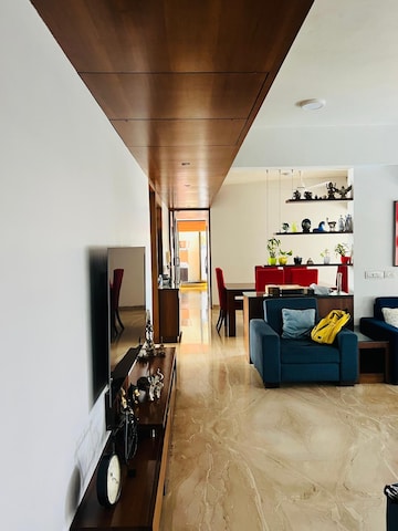 Living Room in 4 BHK Apartment at Prahlad Nagar – for Sale