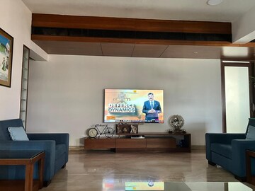 Living Room in 4 BHK Apartment at Prahlad Nagar – for Sale