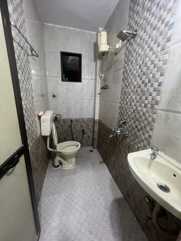 Bathroom in 2 BHK Apartment at Kopar Khairane – for Rent