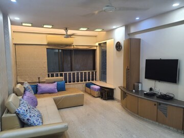 Living Room in 2.5 BHK Apartment at Joanna Villa, Bandra West – for Rent