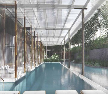 Swimming Pool in 4 BHK Apartment at Rustomjee Crown, Prabhadevi – for Rent