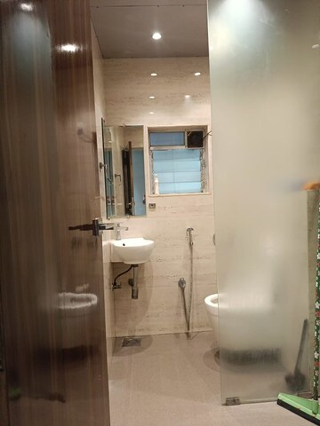 Bathroom in 1 BHK Apartment at Parikh  Peninsula Park, Virar East – for Rent