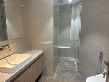 Bathroom in 3 BHK Apartment at Lodha The World Towers World One Tier 2, Worli – for Rent