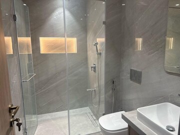Bathroom in 3 BHK Apartment at Lodha The World Towers World One Tier 2, Worli – for Rent