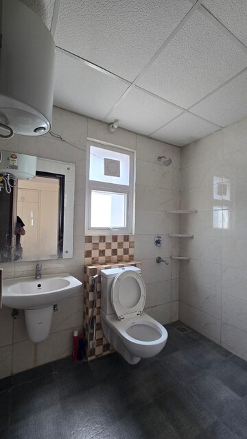 Bathroom in 3 BHK Apartment at Omaxe New Chandigarh, North Mullanpur – for Rent
