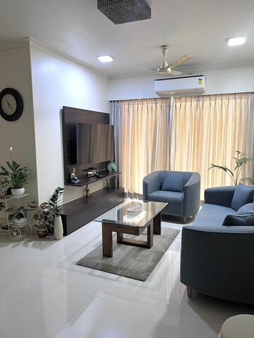 Living Room in 2 BHK Apartment at Sheth Auris Serenity Tower 1, Malad West – for Rent