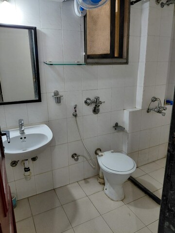 Bathroom in 3 BHK Apartment at Hiranandani Estate Avon, Ghodbunder Road – for Rent