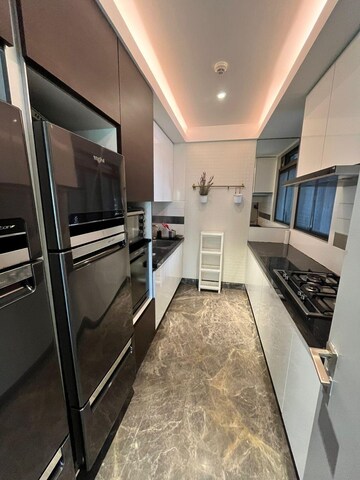 Staircase in 3 BHK Apartment at Lodha Trump Tower, Worli – for Rent