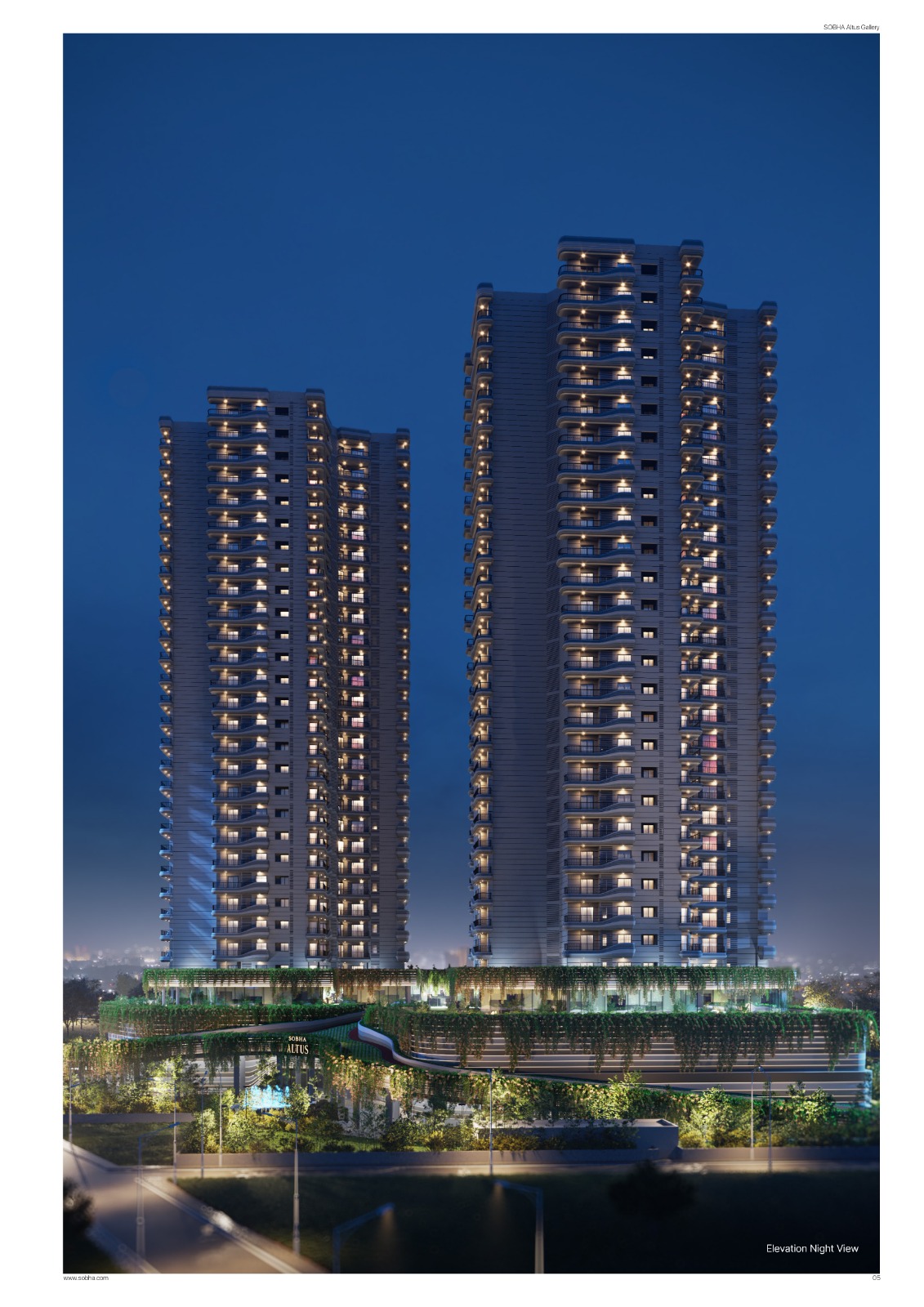 3 BHK + Pooja Room,Servant Room,Study Room,Extra Room Apartment For Sale in Sobha Altus