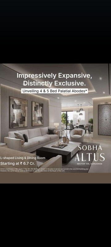 Gym in 3 BHK Apartment at Sobha Altus, Sector 106 – for Sale