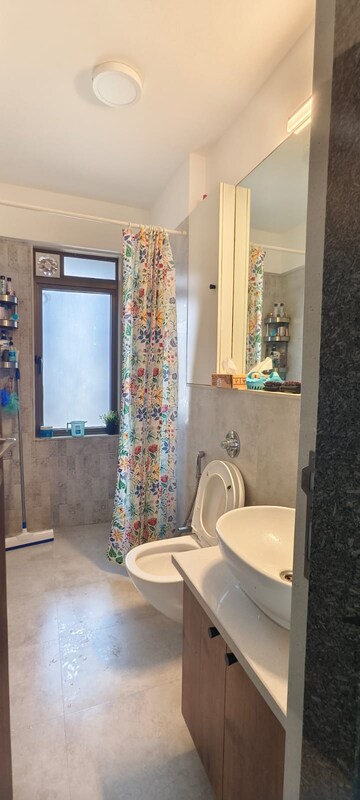 Bathroom in 3 BHK Apartment at SKG Mumbadevi, Chembur – for Rent