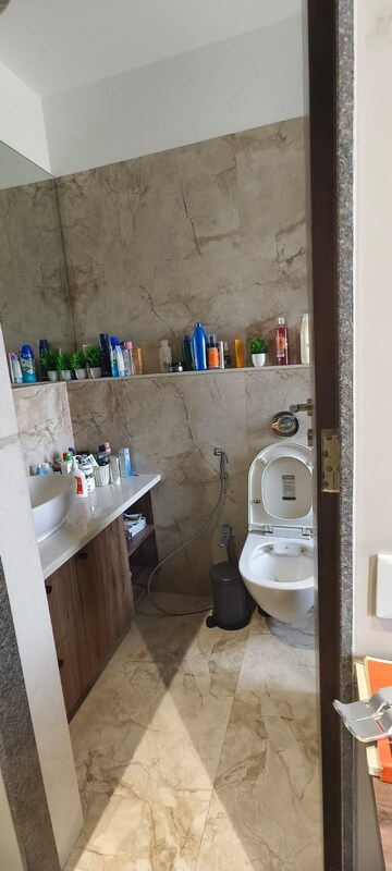 Bathroom in 3 BHK Apartment at SKG Mumbadevi, Chembur – for Rent