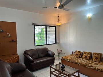 Living Room in 2.5 BHK Apartment at Rachna Garden Estate, Aundh – for Rent