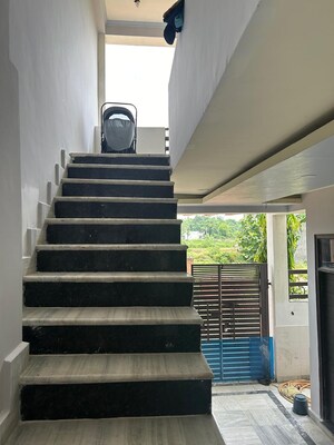 Staircase in 6 BHK Builder Floor at Shyam Enclave Dhawa, Deva Road – for Sale