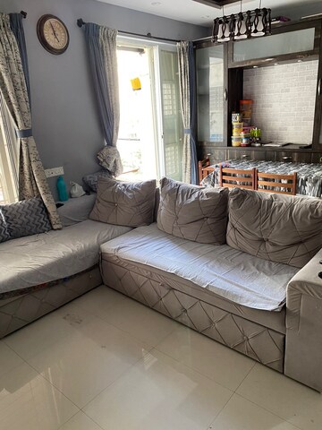 Living Room in 2 BHK Apartment at Suyog Nisarg, Wagholi – for Rent