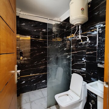 Staircase in 3 BHK Builder Floor at Chattarpur – for Rent