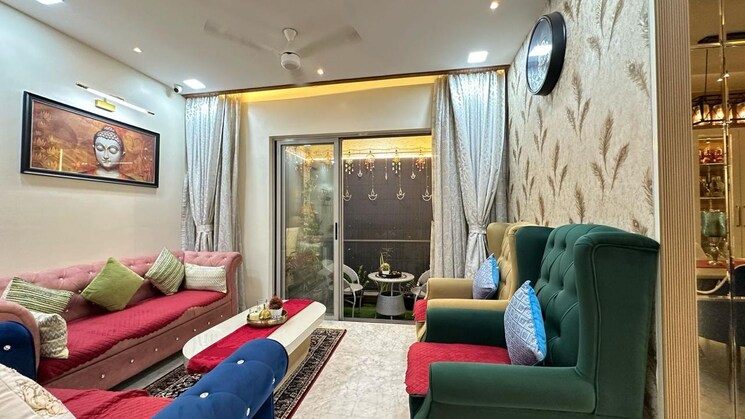 Living Room, lodha-luxuria-priva 3 Bedroom 1200 Sq.Ft. Apartment In Majiwada Thane 8636685