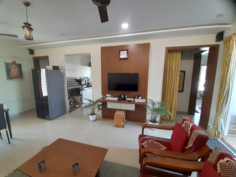 Living Room, karve nagar 3 Bedroom 1300 Sq.Ft. Apartment In Karve Nagar Pune 8636763