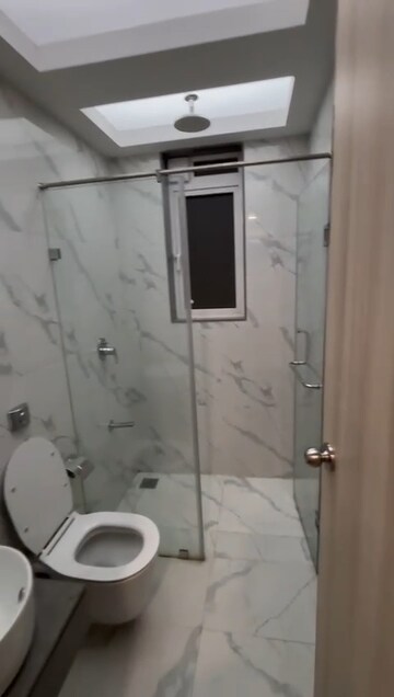 Bathroom in 1 BHK Apartment at Aurum Q Residences, Ghansoli – for Rent