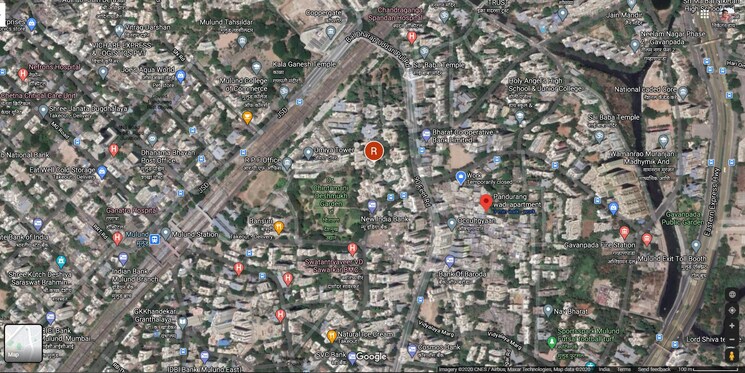 Map Location, mulund east 1 Bedroom 432 Sq.Ft. Apartment In Mulund East Mumbai 8636843