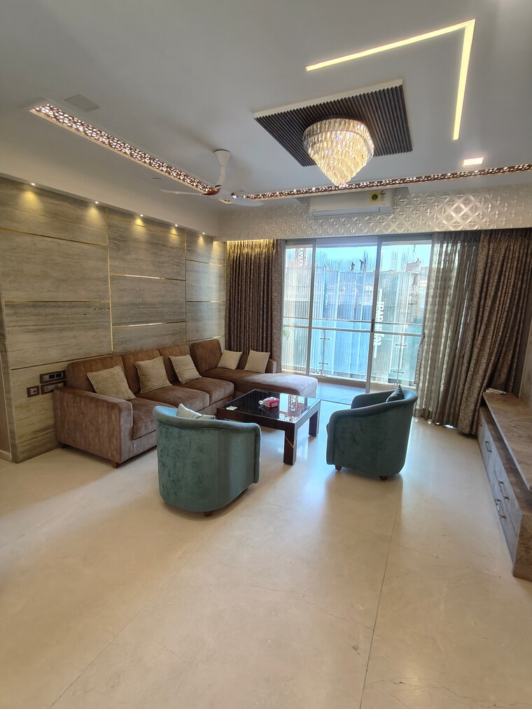 Living Room, transcon-triumph-tower 3 Bedroom 1336 Sq.Ft. Apartment In Andheri West Mumbai 8636851