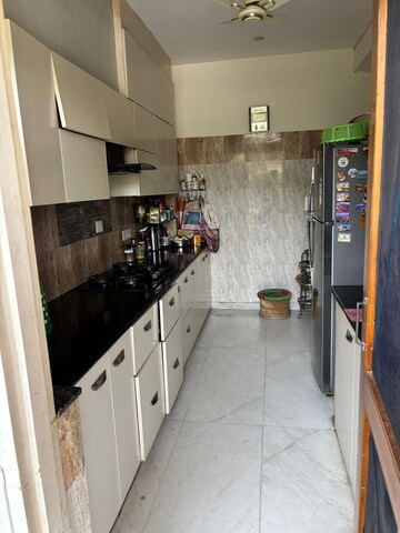 Kitchen in 2 BHK Builder Floor at Ansal Sushant Apartments, Sushant Lok I – for Rent