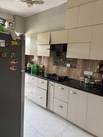 Kitchen in 2 BHK Builder Floor at Ansal Sushant Apartments, Sushant Lok I – for Rent