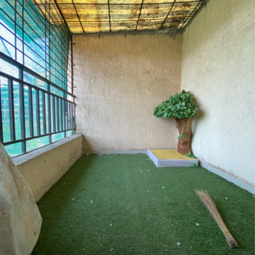 Balcony in 2 BHK Apartment at Hari Vijay Lawns, Kanchangoan – for Rent