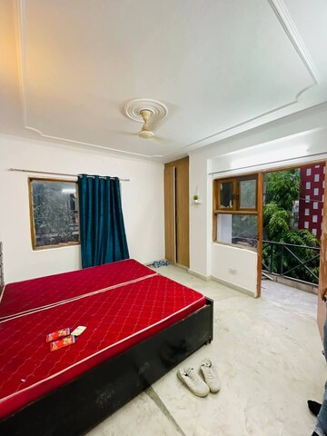 Bedroom in 3 BHK Builder Floor at Freedom Fighters Enclave – for Rent