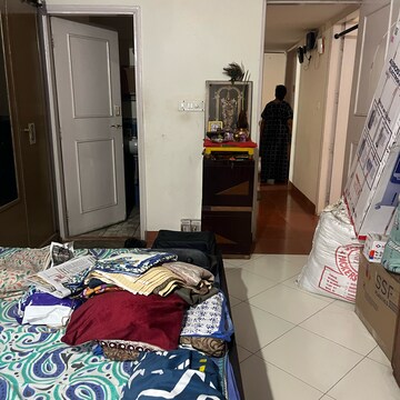 Bedroom in 1 BHK Apartment at Nisarg Hyde Park, Kharghar Sector 35g – for Rent