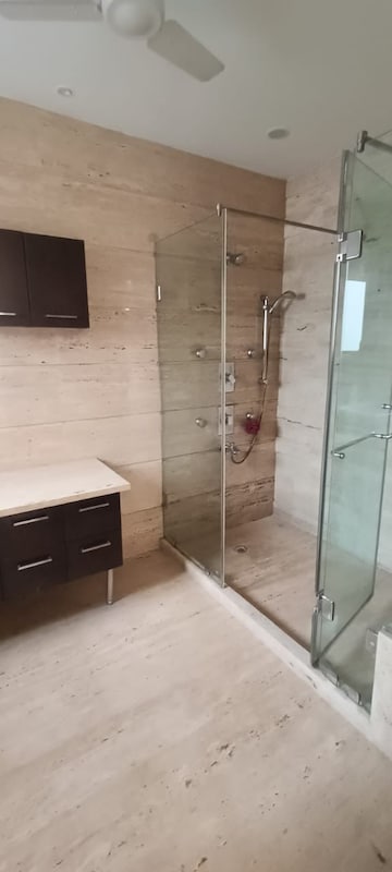 Bathroom in 4 BHK Builder Floor at Panchsheel Park – for Rent