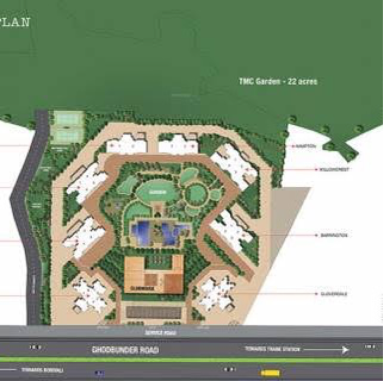 Master Plan, one-hiranandani-park-cloverdale 3 Bedroom 1050 Sq.Ft. Apartment In Thane West Thane 8637793