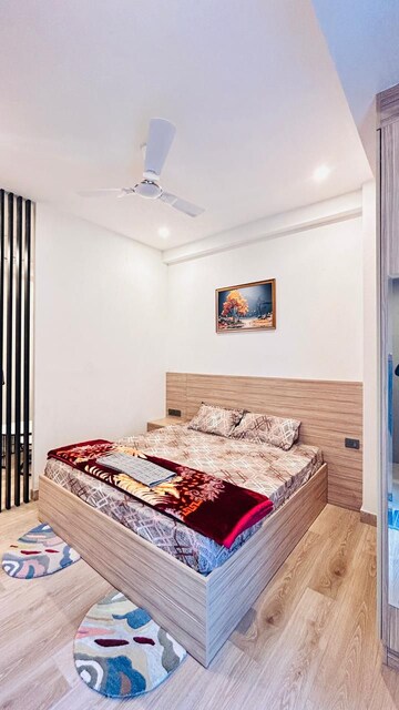 Bedroom in 1 BHK Builder Floor at Ansal Sushant Floors, Sushant Lok ii – for Rent