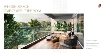 Balcony in 3 BHK Apartment at Kumar Plumeria, Bagaluru  – for Sale