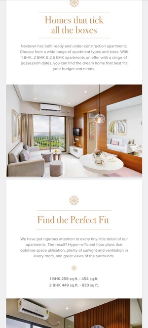 Master Bedroom in 1 BHK Apartment at Marathon Nextown, Dombivli East – for Sale