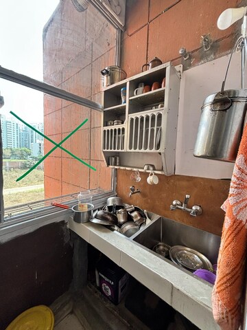 Kitchen in 3 BHK Apartment at Emaar Gurgaon Greens, Sector 102 – for Rent