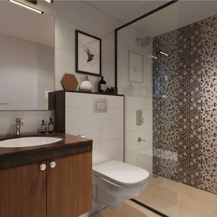 Bathroom, godrej-park-ridge 2 Bedroom 625 Sq.Ft. Apartment In Manjari Pune 8633410