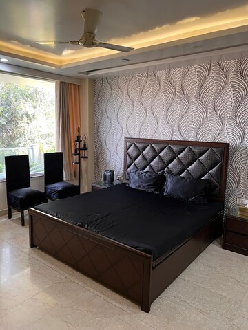Bedroom in 4 BHK Builder Floor at Ansal Sushant Lok I, Sector 43 – for Rent